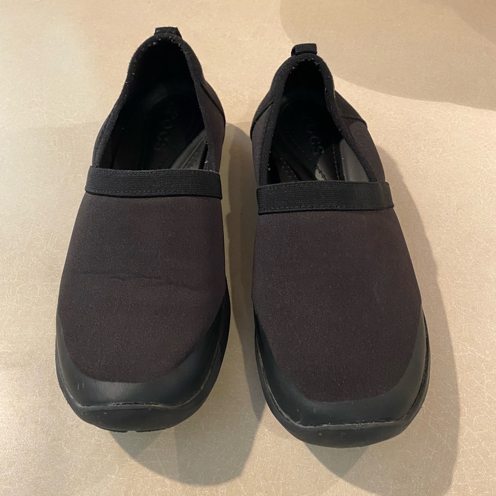 CROCS Black Loafers Slip-On Shoes